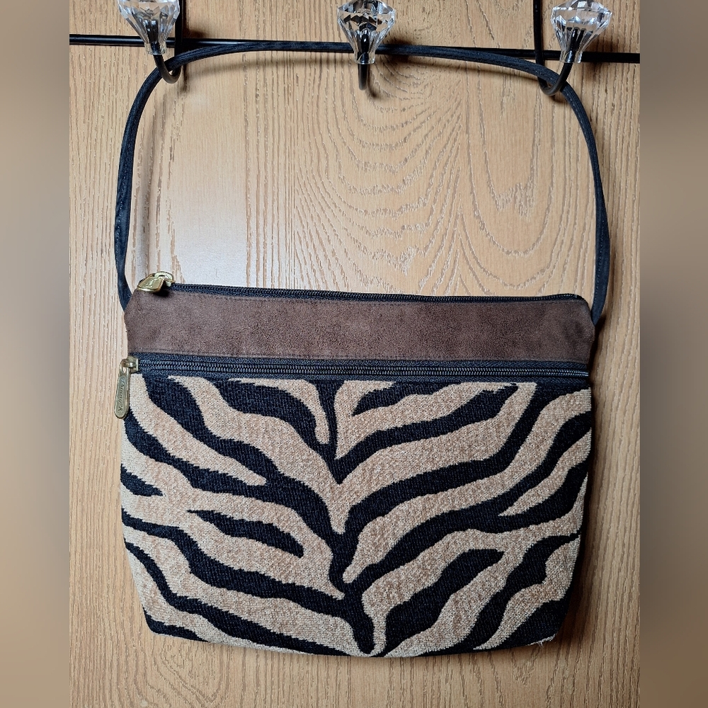 Danny K. Tiger Striped Shoulder Bag